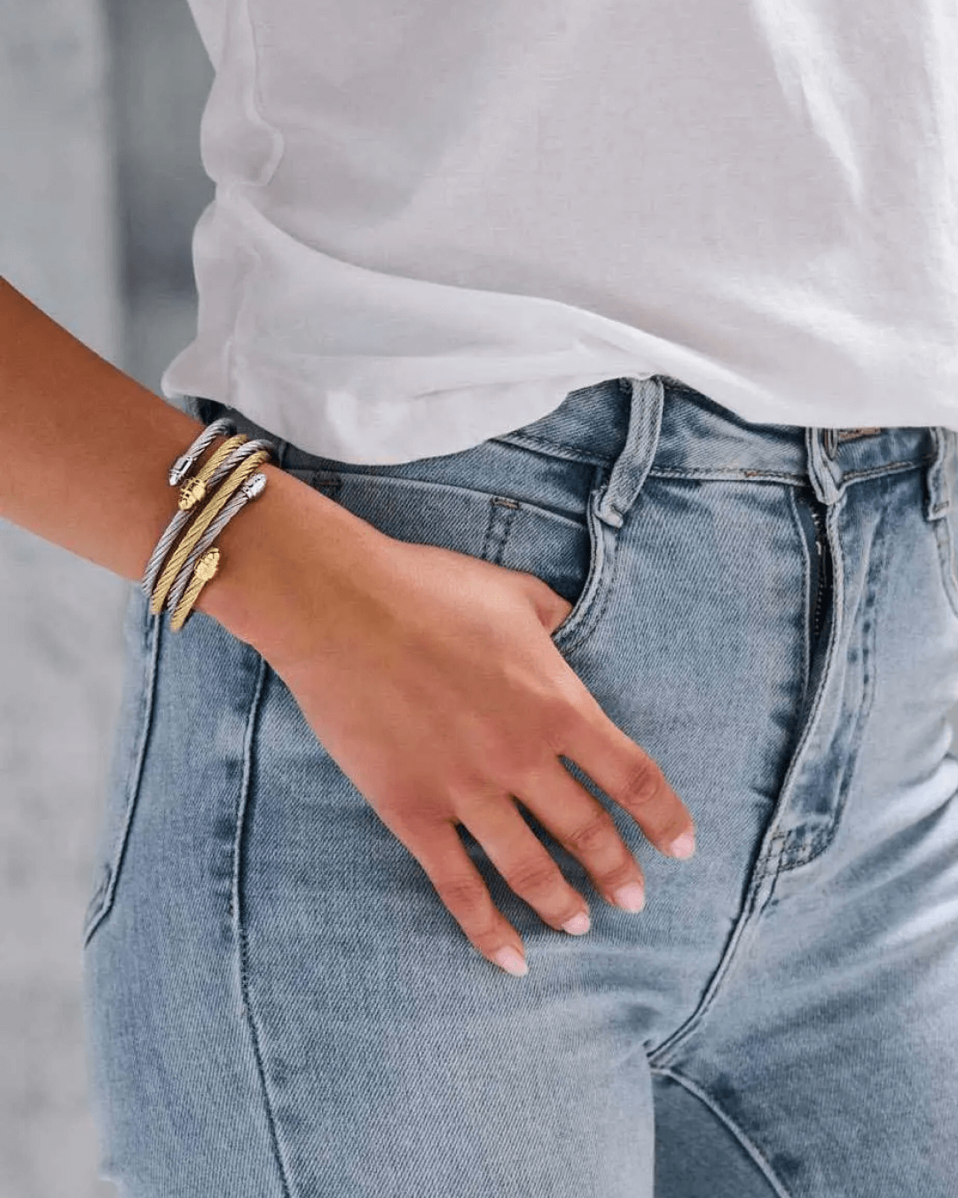 Βραχιόλι CERRUTI Iconic Cable Memory από ανοξείδωτο ατσάλι