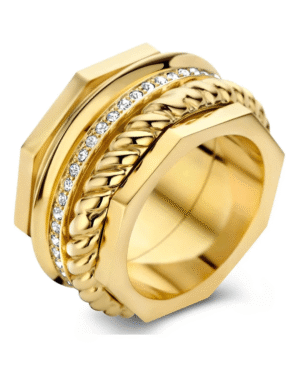 Δαχτυλίδι CERRUTI Textured από ανοξείδωτο ατσάλι (No 56)