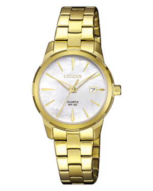 Ρολόι CITIZEN Elegance White Pearl Dial 28mm Gold Stainless Steel Bracelet