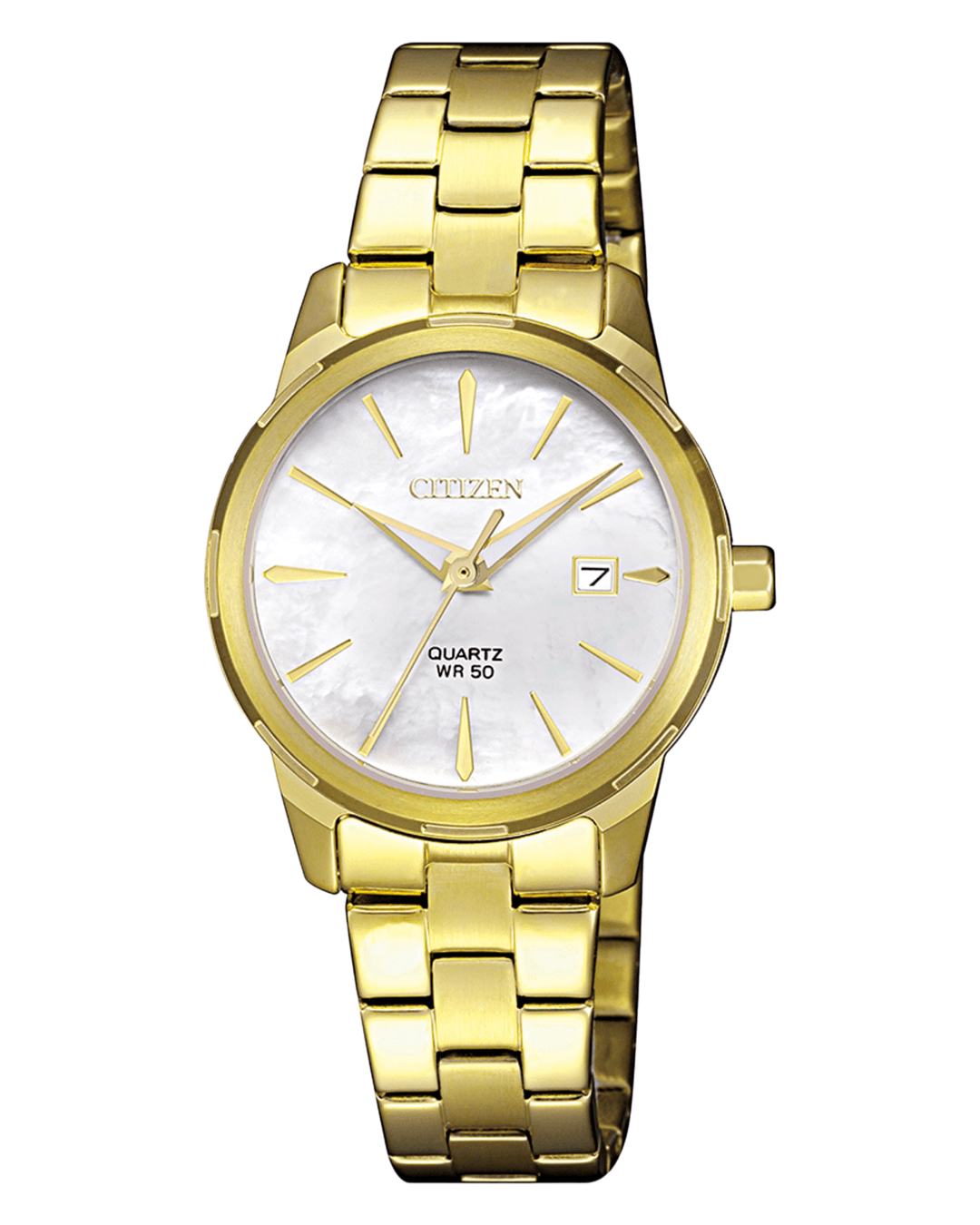 Ρολόι CITIZEN Elegance White Pearl Dial 28mm Gold Stainless Steel Bracelet