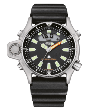 Ρολόι CITIZEN Promaster Aqualand Divers Black Rubber Strap