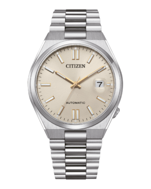 CITIZEN Tsuyosa Collection Automatic Beige Dial 40mm Silver Stainless Steel Bracelet