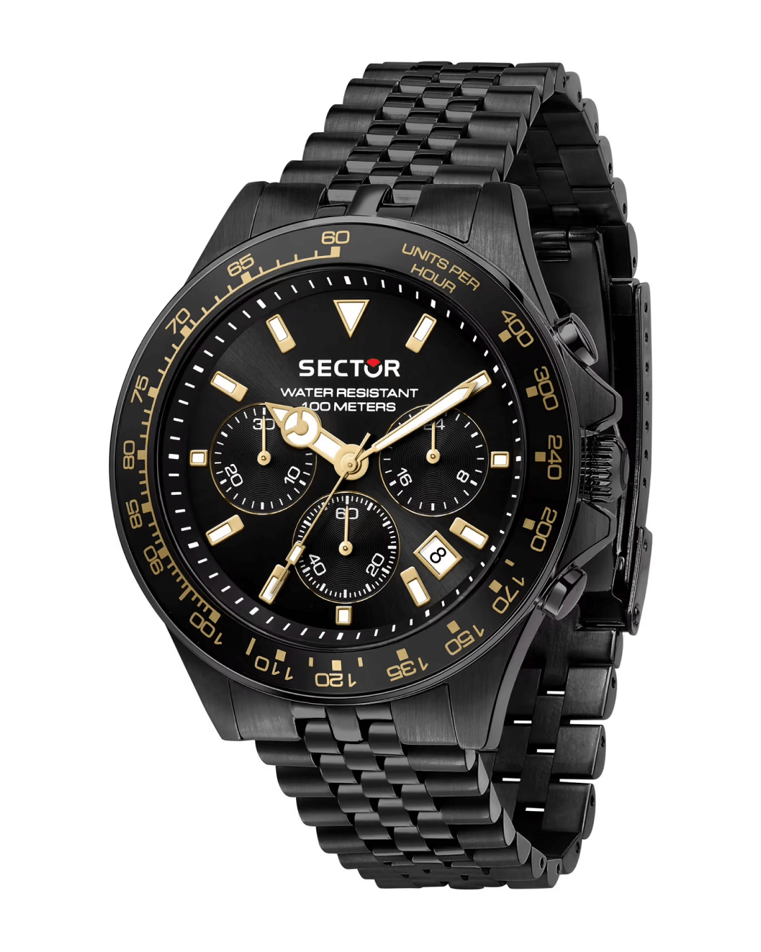 Ρολόι SECTOR 230 Chronograph Black Metallic Bracelet