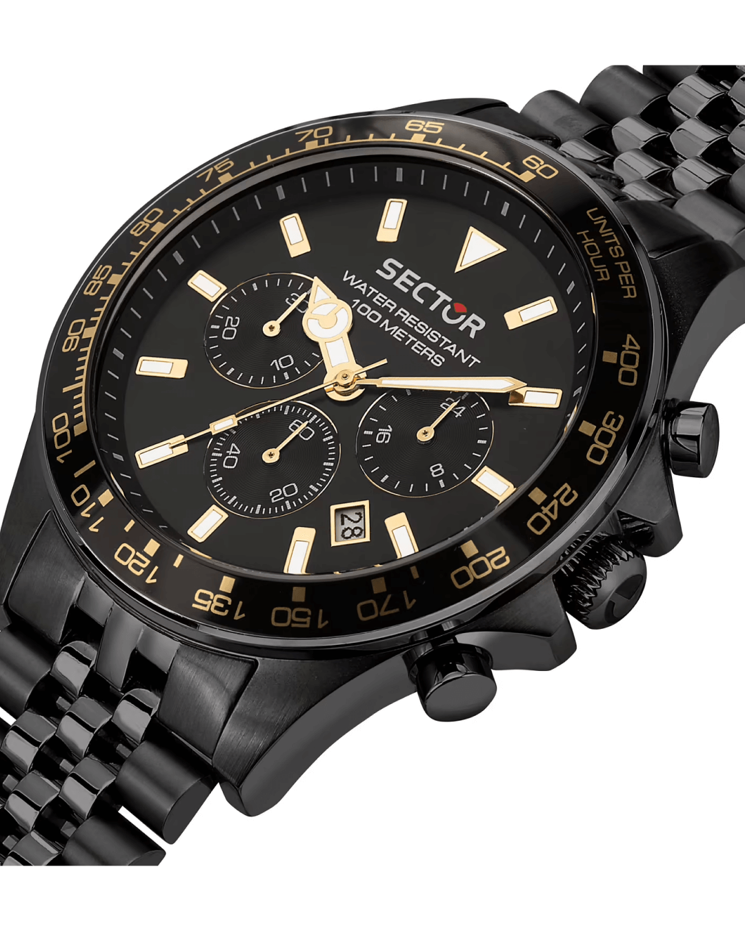 Ρολόι SECTOR 230 Chronograph Black Metallic Bracelet