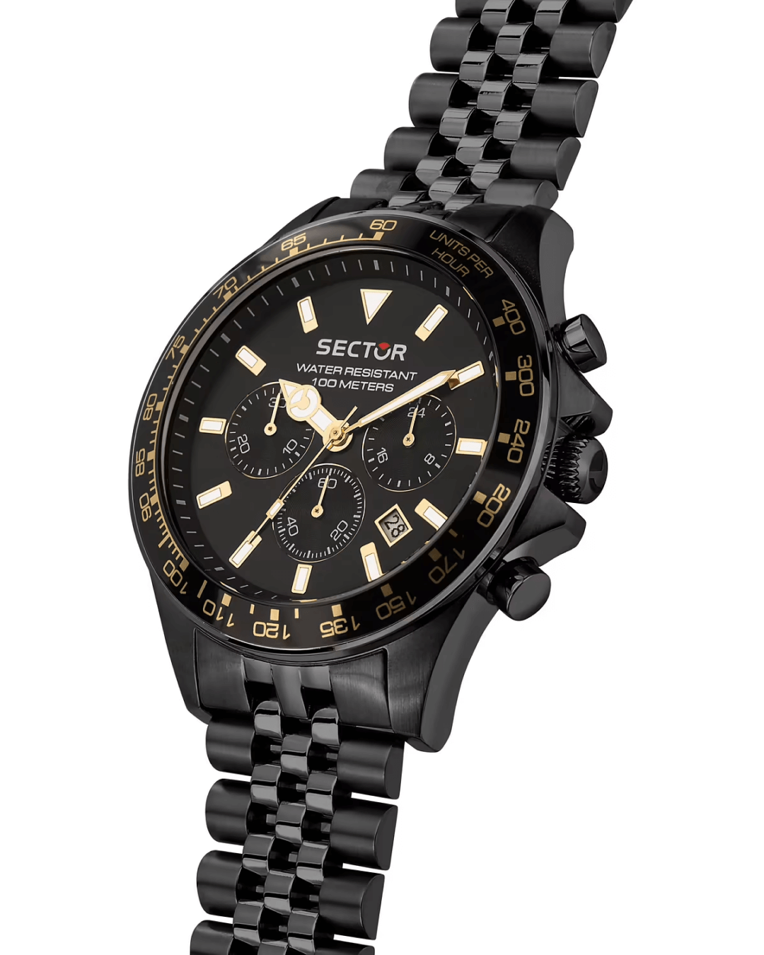 Ρολόι SECTOR 230 Chronograph Black Metallic Bracelet